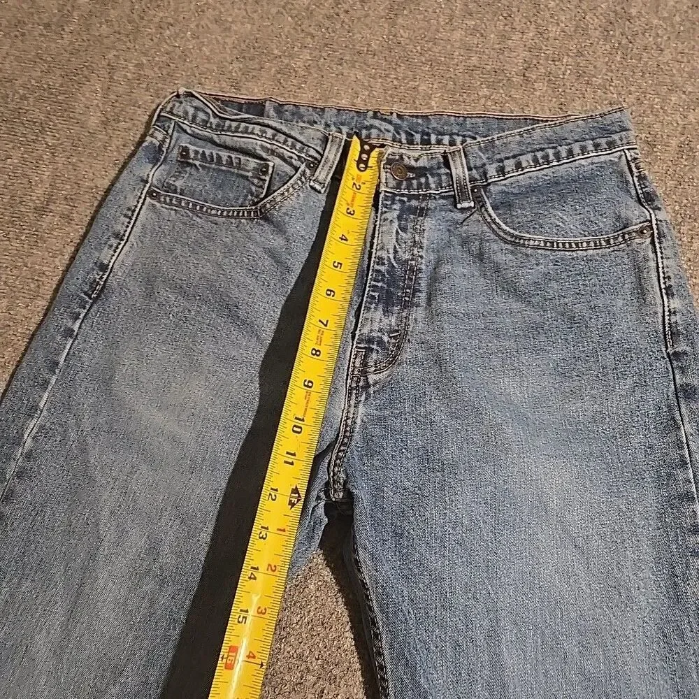 Levi’s 505 Denim Jeans Mens 34x30 (Fits 32x29) Blue Classic 5 Pocket Straight